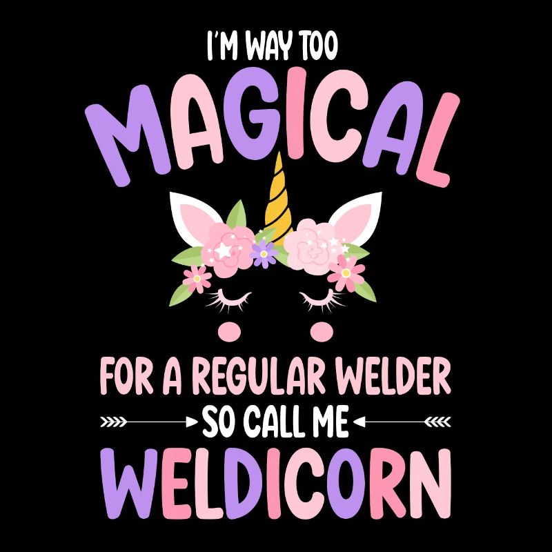 Weldicorn soudage comme un cadeau de fille soudeuse normale