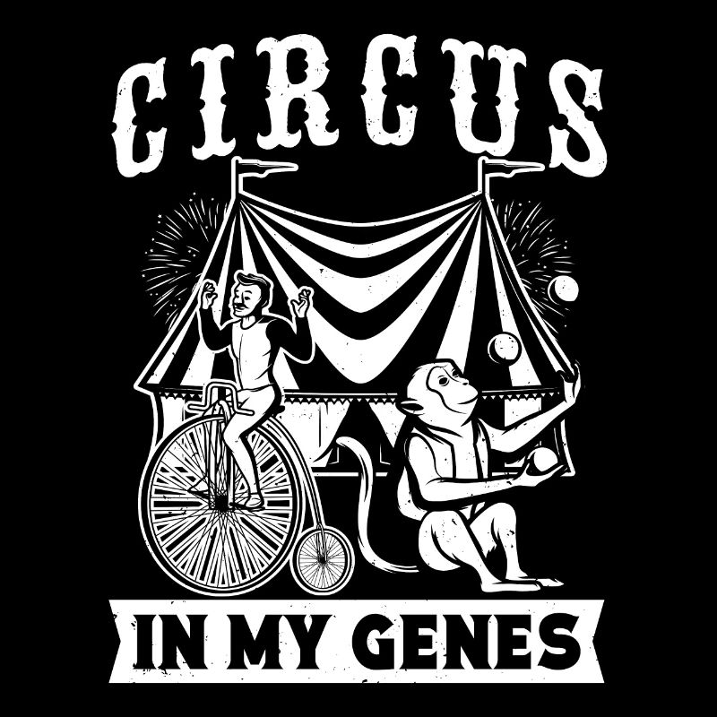 Cirque Graphique Cirque Dans Mes Gènes Artiste de Cirque