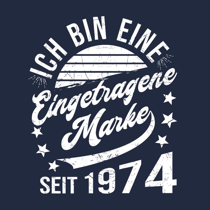 50. Geburtstag Retro 50 Jahre Eingetragene Marke
