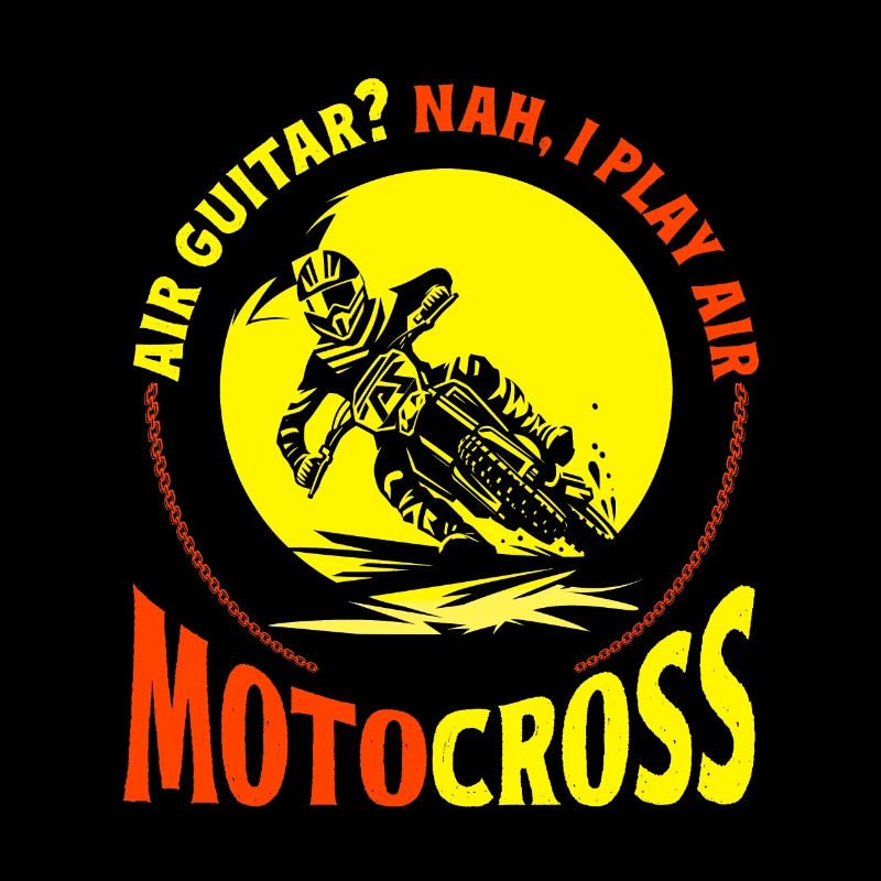 Dirt Biker Riding AIr Guitar Air Motorcross Dirt