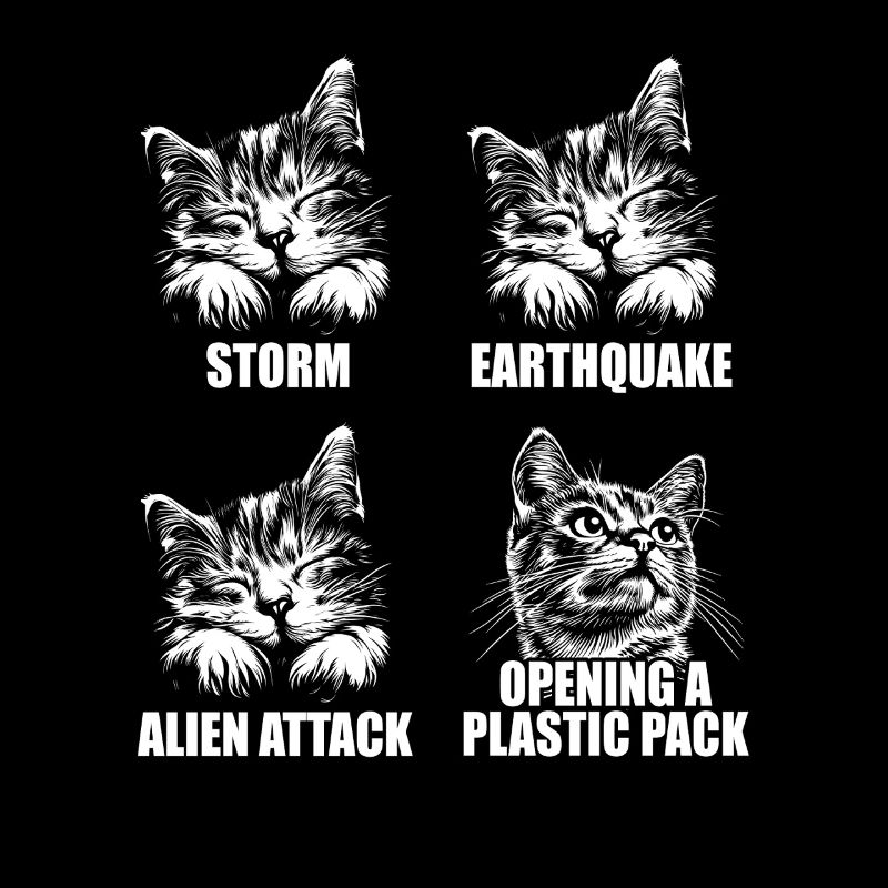 Katze - selektive Wahrnehmung - Spruch