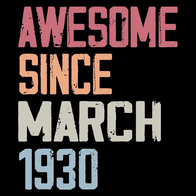 1930 Mars Naissance Anniversaire Mars 1930 Cadeau
