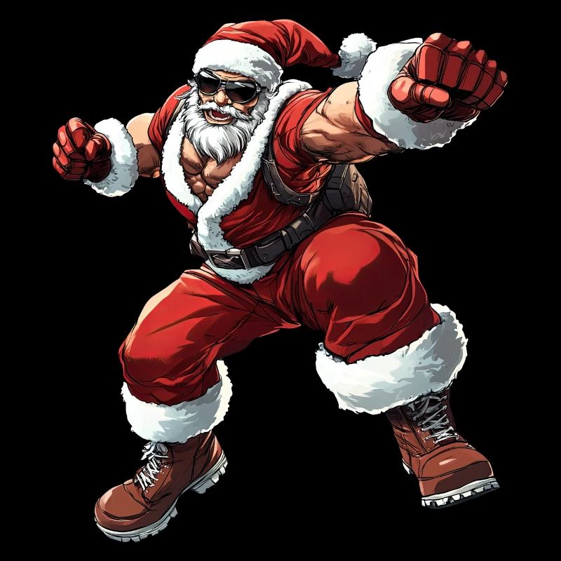 Boxer Santa Claus