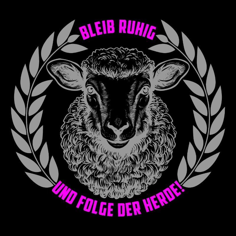 Schaf bleib ruhig und folge der Herde