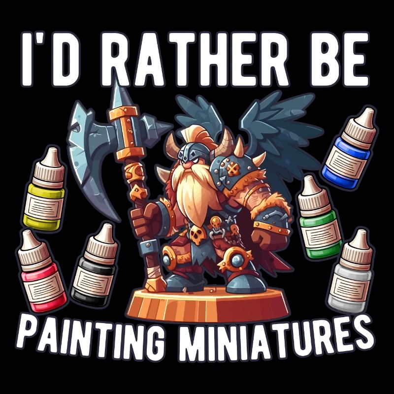 I'd Rather Be Painting Miniature Fantasy War Table