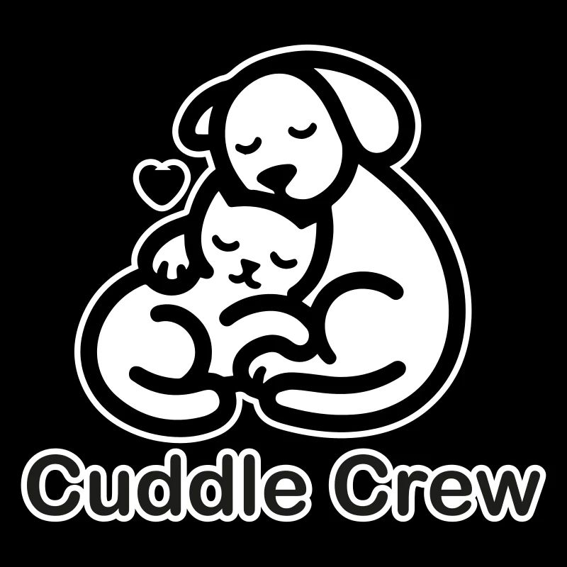 Katze & Hund Kuscheln - Cuddle Crew Design