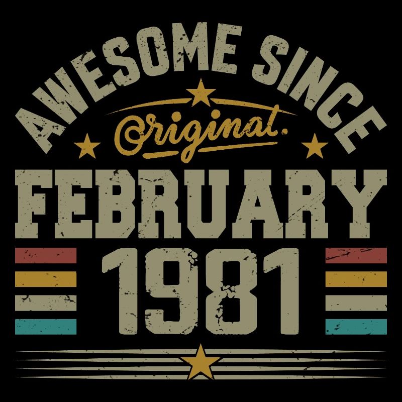 Février 1981 Cadeau 44e Anniversaire, Février 1981