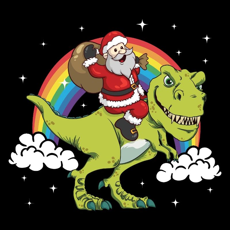Père Noël Noël T-Rex dinosaure Dino