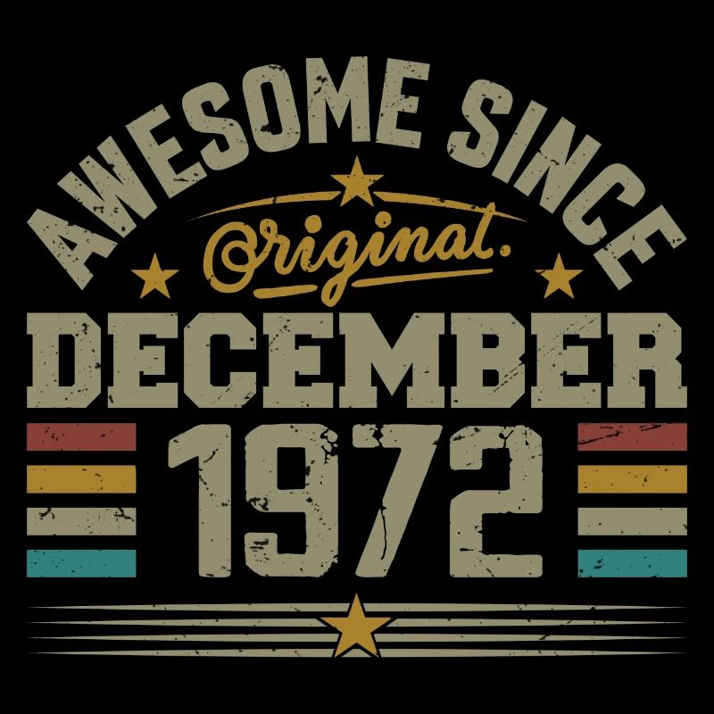 Dezember 1972 - Dezember 1972 Geburtstagsgeschenk