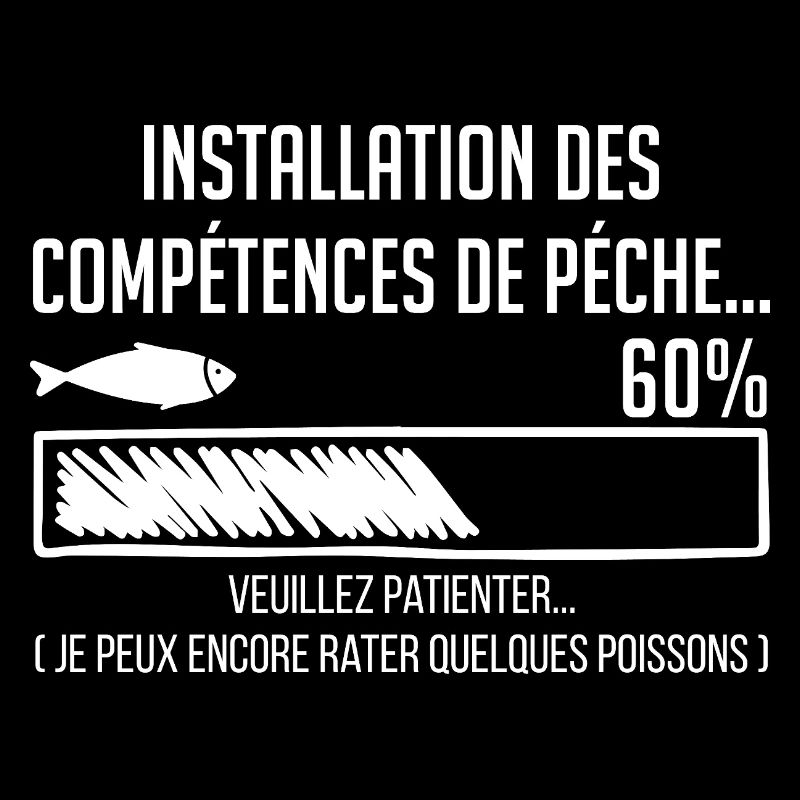 Pêche Humour Barre Progression 60%