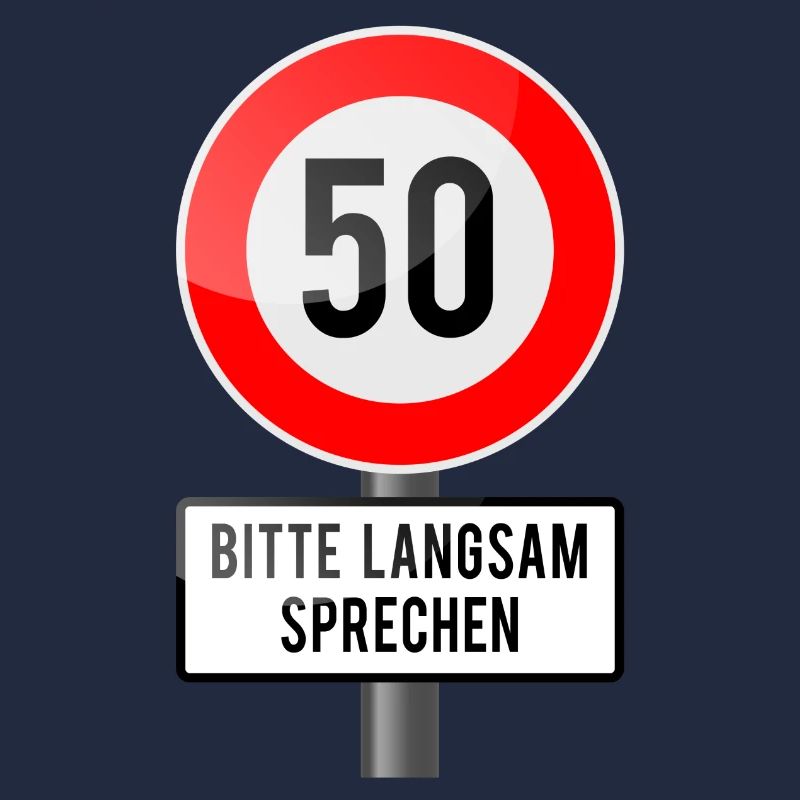 50 Jahre Schild langsam