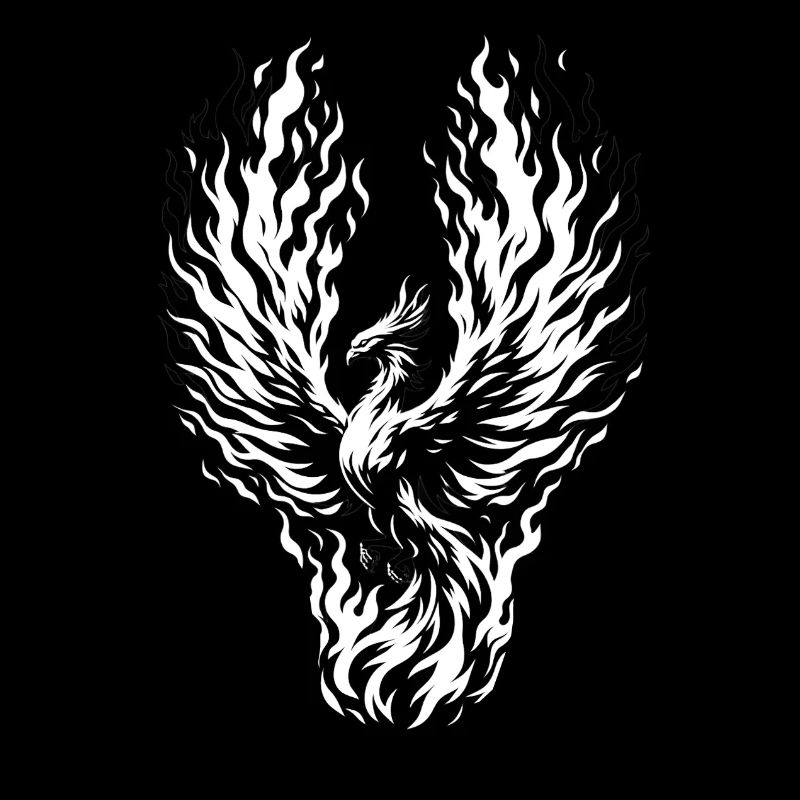 Phoenix aus der Asche | phoenix rising from flames