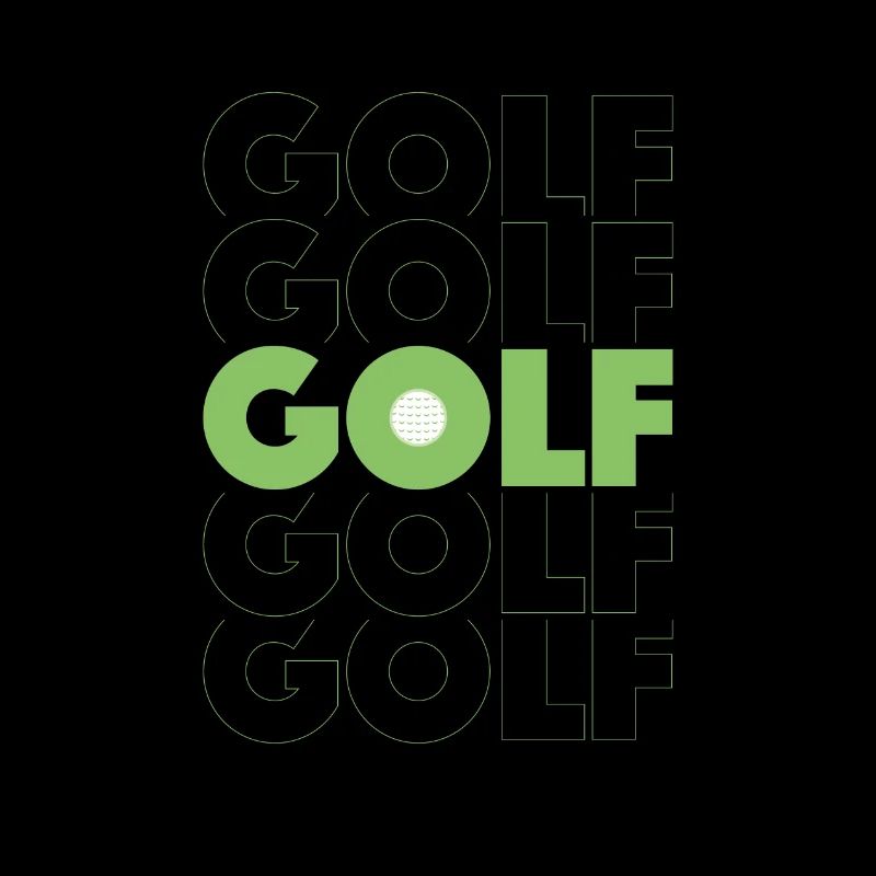Design GOLF épuré pour golfeur ou golfeuse