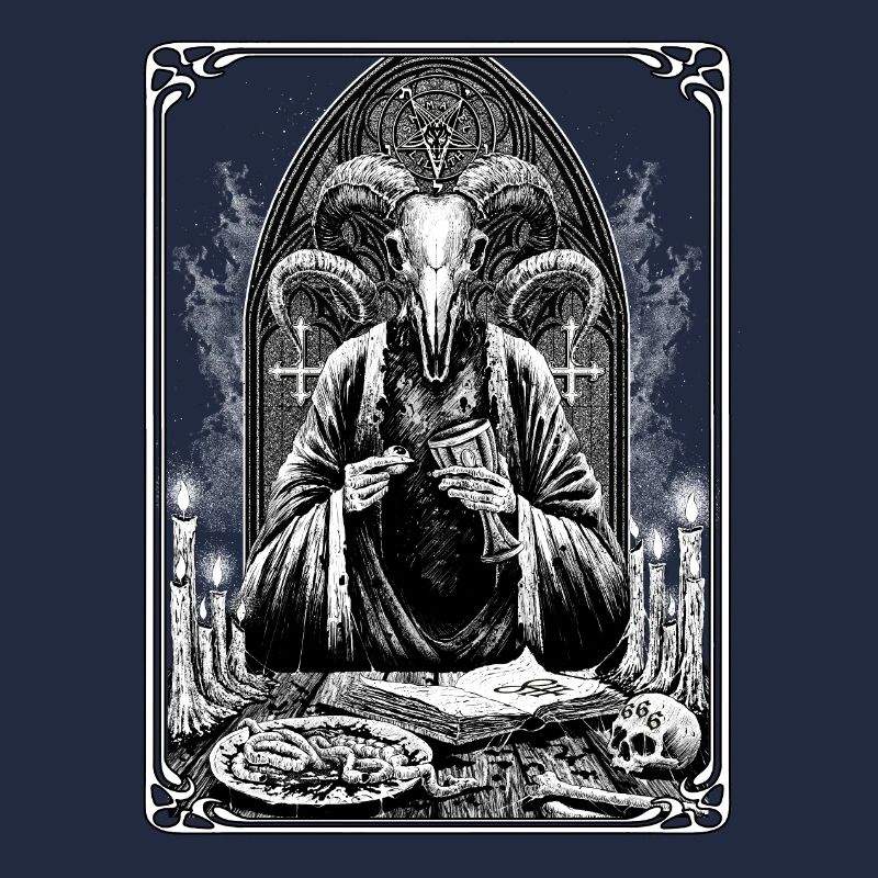 Satanique Occulte Dark Art Devil 666 Pentagramme