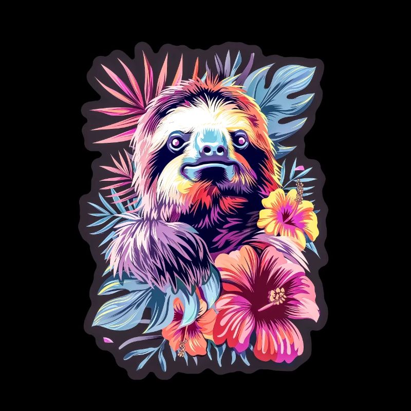 Colorful Sloth Baby