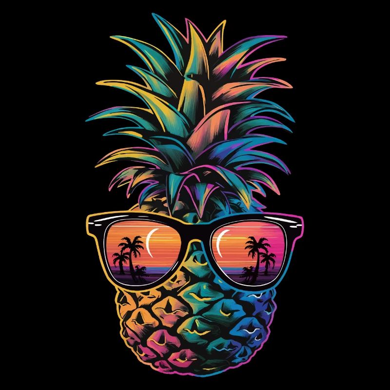 Pineapple tropical hawaiian fruit