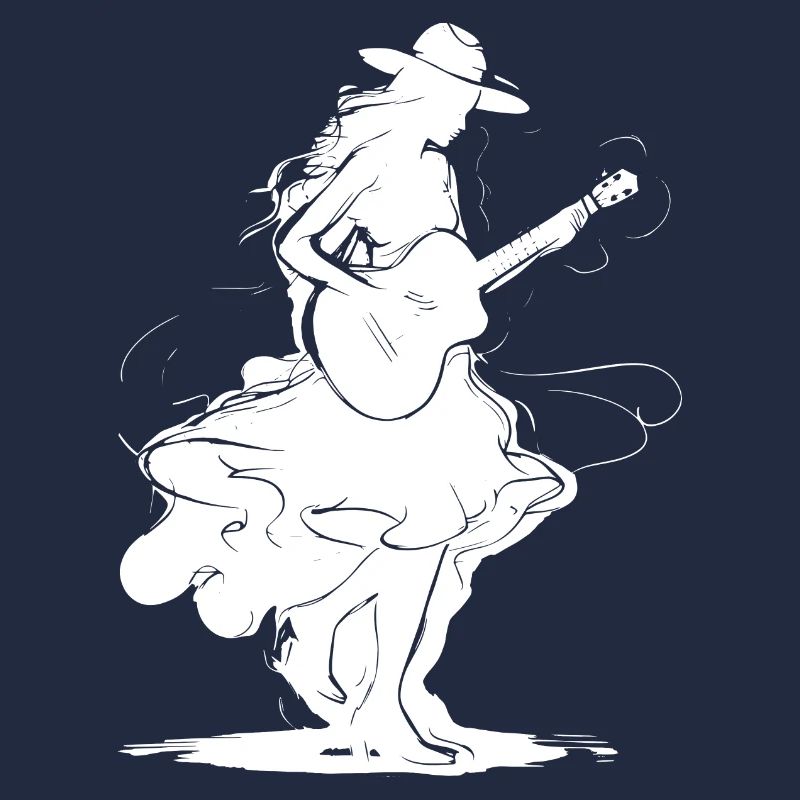 Fille de guitare
