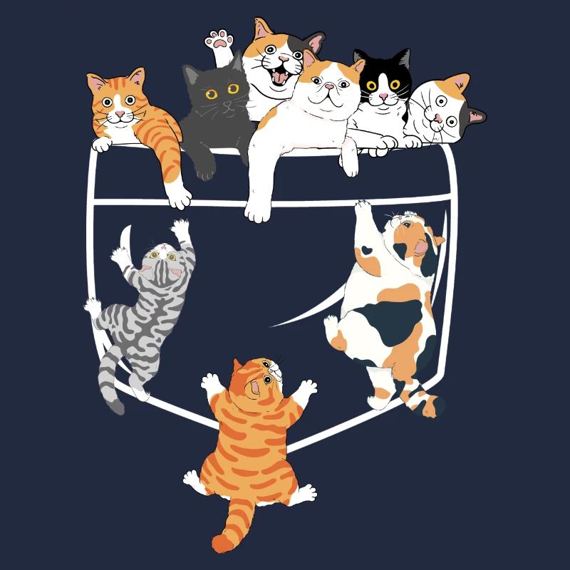 Süße Katzen klettern - originelle Geschenkidee