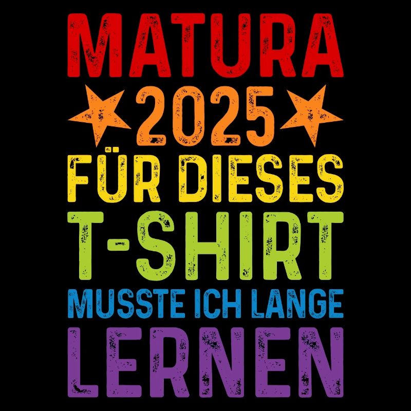 Matura 2025 Abschluss T-Shirt Regenbogen