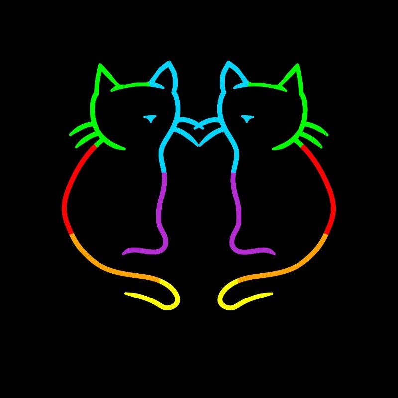 Regenbogen Katzen LGBT Gay Pride