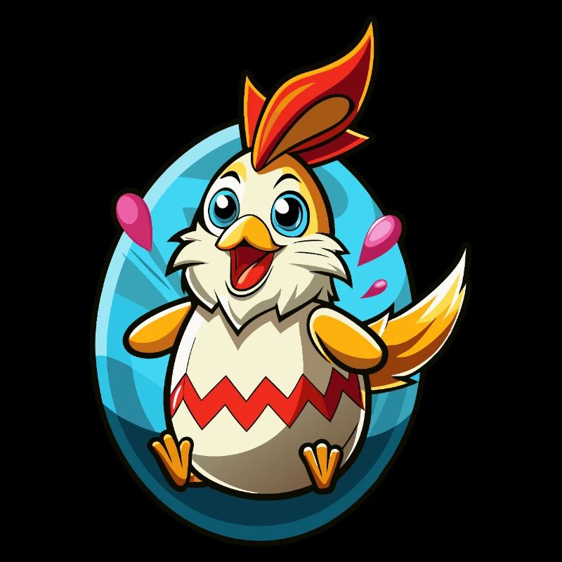 Happy Easter - Osterchicken - Osterei - Geschenk