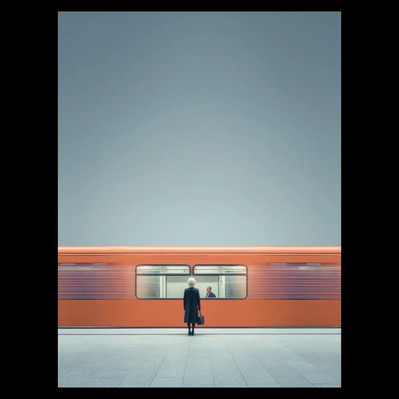 Minimalist Subway Moment