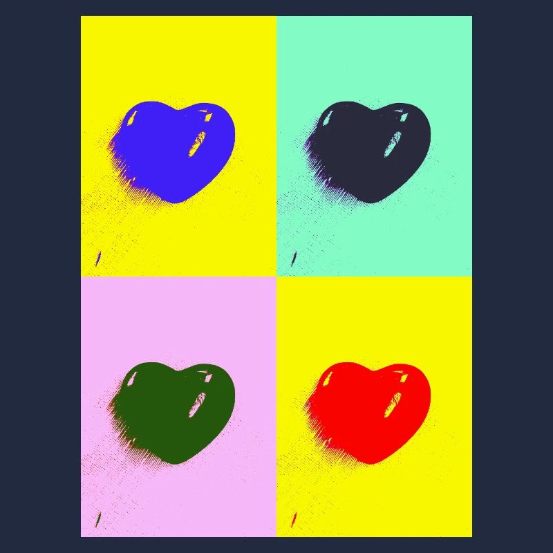 Pop art heart