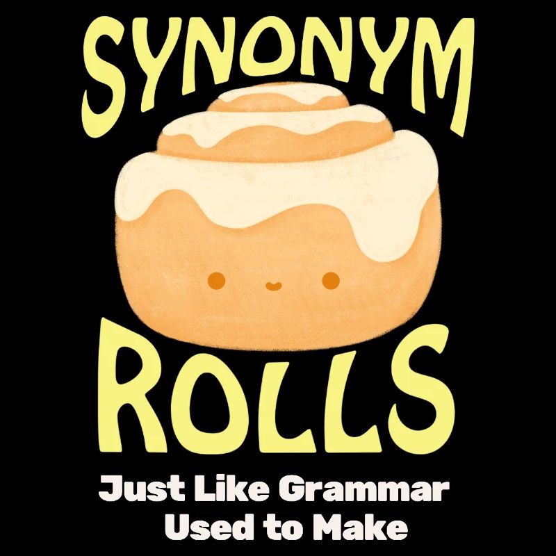 Joli rouleau à la cannelle avec thème synonyme