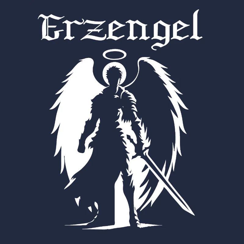 Archangel Silhouette Design – Celestial Power