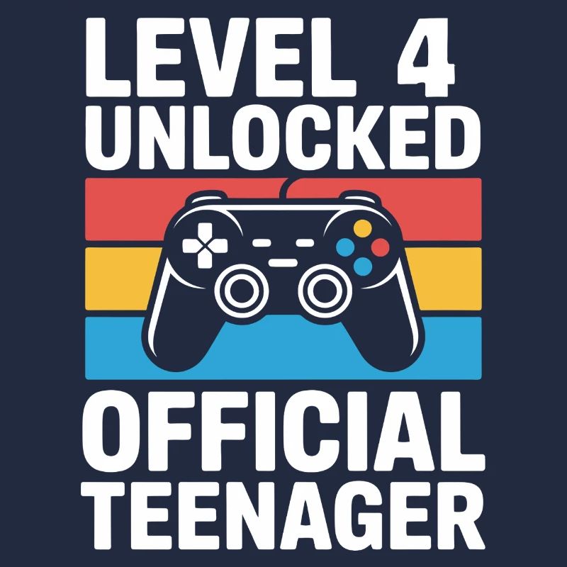 Level 4 Freigeschalteter Geburtstags-Gamer-Geburtstag