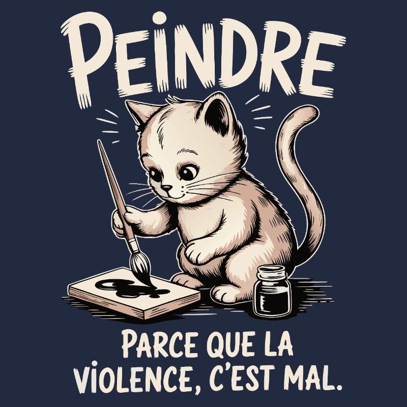Peindre parce que la violence c'est mal