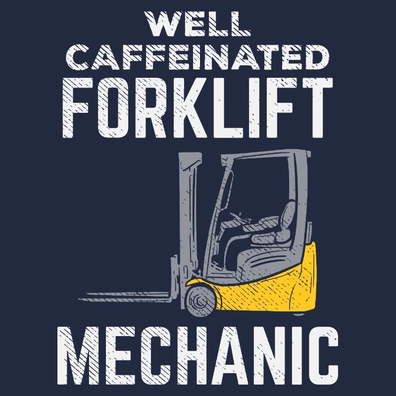 Conception bien caféinée du mécanicien de chariot élévateur