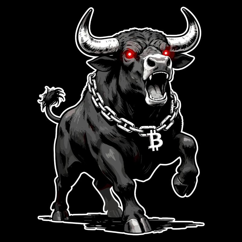 Bitcoin Bull Red Laser Eyes Crypto Bull Run
