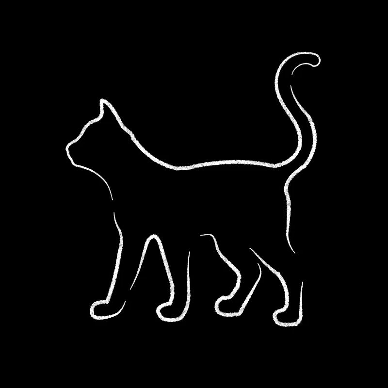 Katze Silhouette Haustier Katzenfreund Kätzchen