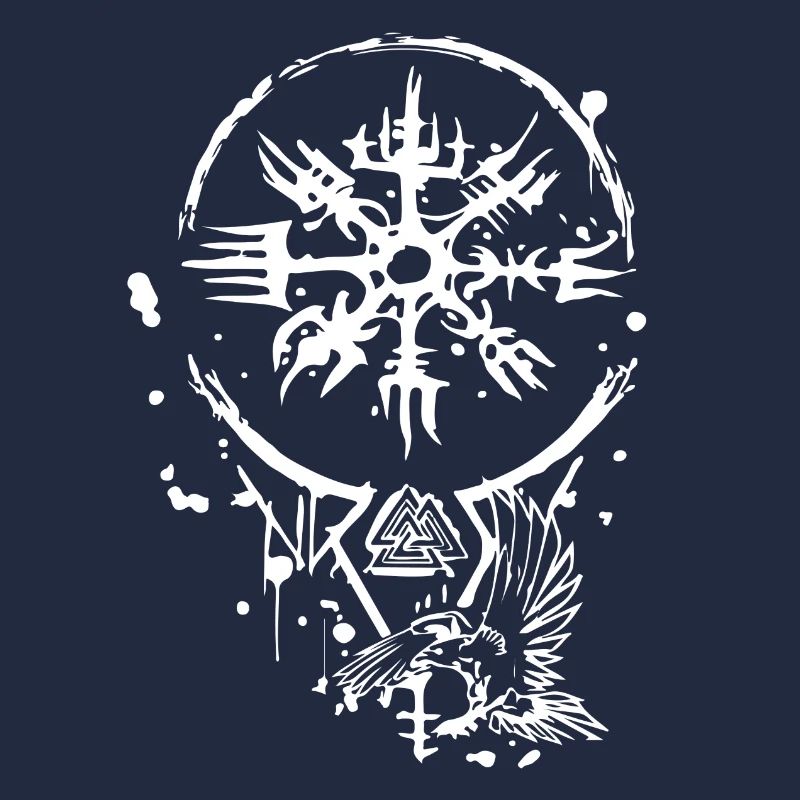 Wikinger - Vegvísir - Kompass - Runen