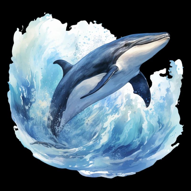 Whale in the Arctic Arctic Ocean Blue Ocean