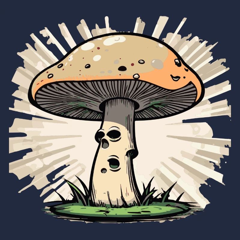 A mushroom in the forest