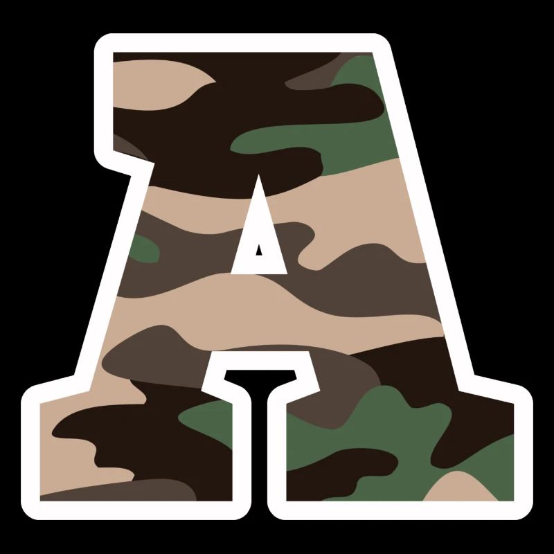 Brief A Military Camouflage - Geschenkidee