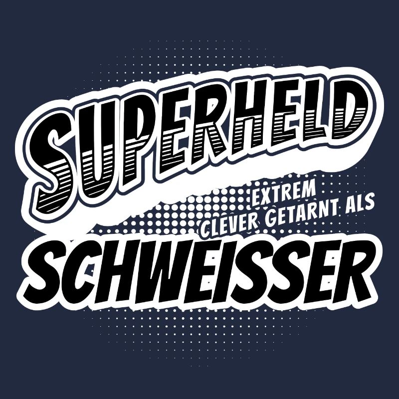 Superheld, clever getarnt als Schweisser