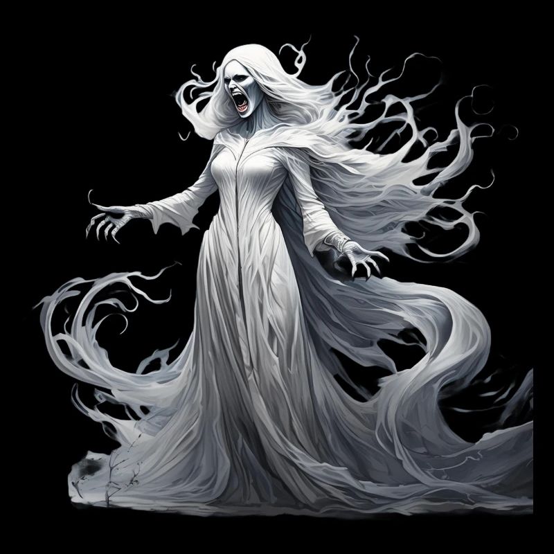 Gruseliges Halloween-partykostüm Banshee