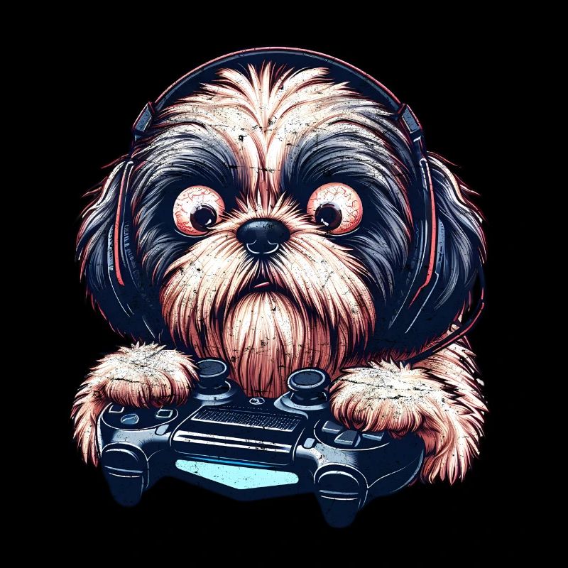 Cool Design for Shih Tzu and Computer Games