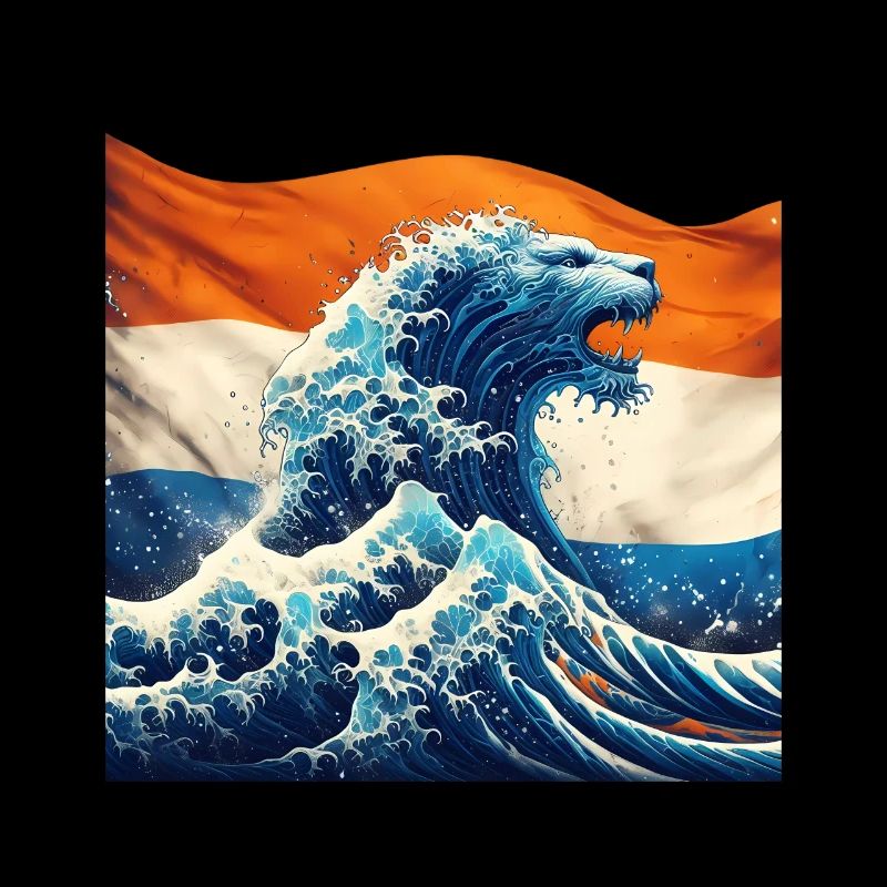 Dutch Pride Dutch lion born from water