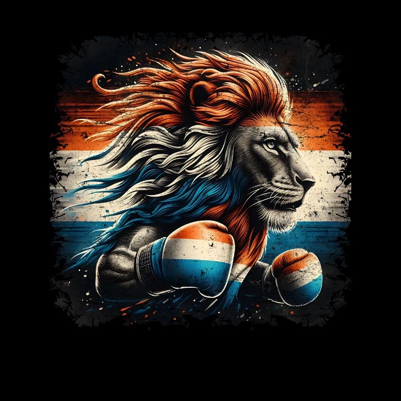 Boxershirt Design Holländischer Löwe patriotisch