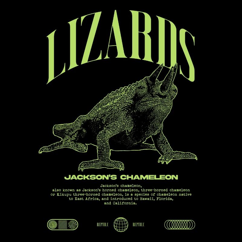 Jackson's Chameleon Streetwear Lizard Keeper