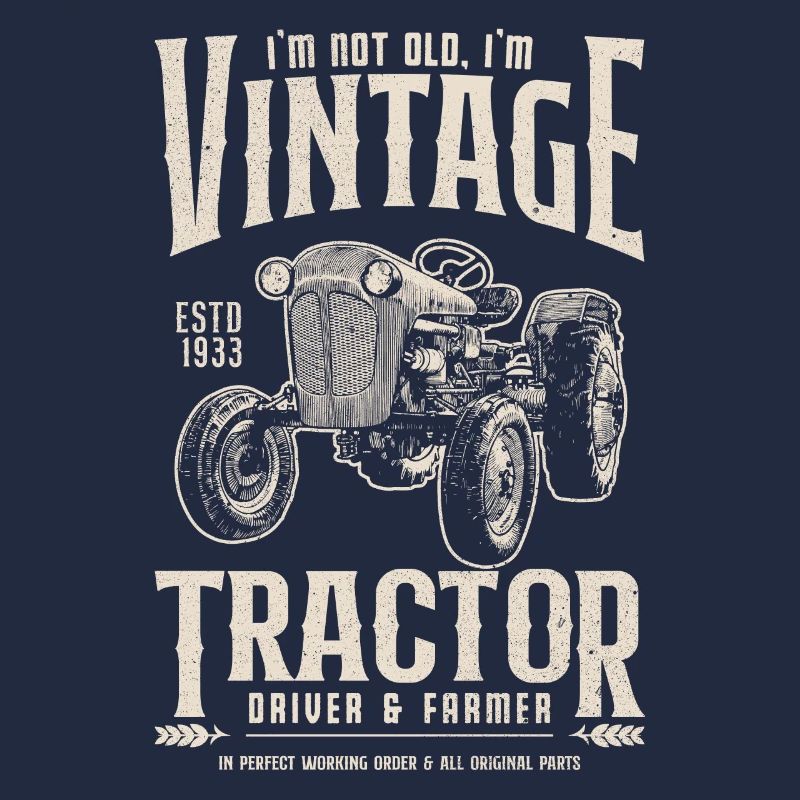 Oldtimer Traktor Bauer Geburtstag Jahrgang 1933