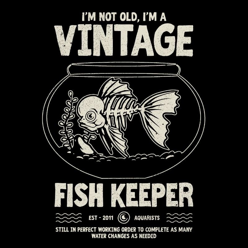 Vintage Fish Keeper Tropical Fish Anniversaire 2011