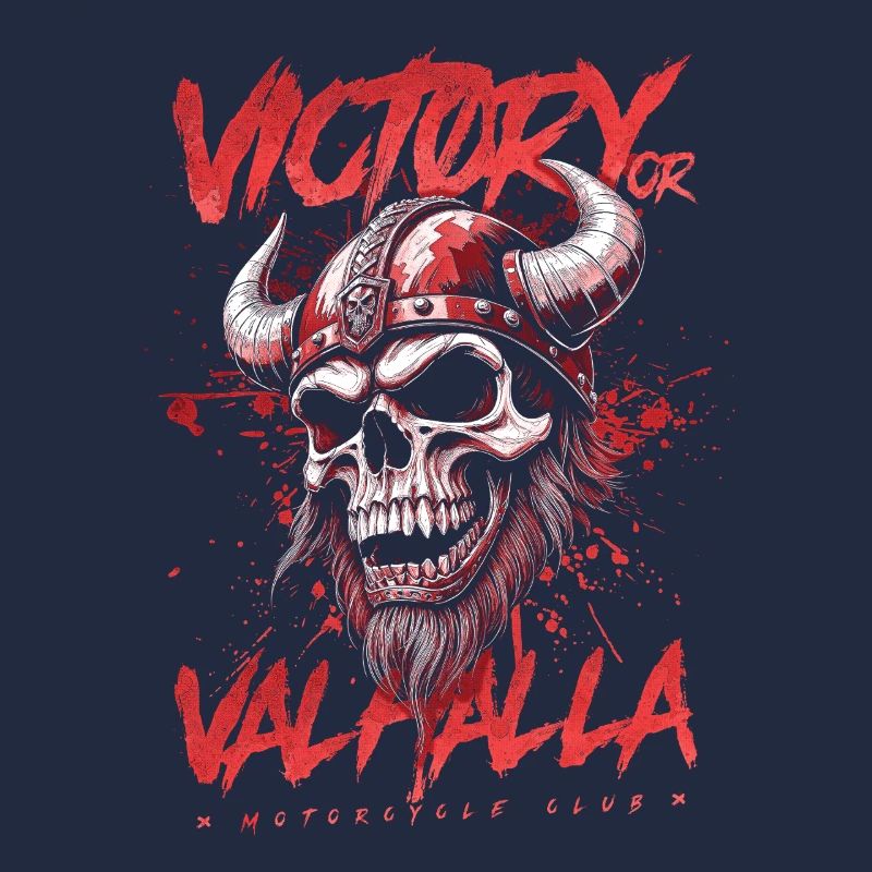 Motorrad Nordische Wikinger Sieg Oder Walhalla