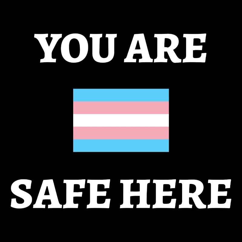 Hier bist du sicher Transgender-Flagge Trans Ally