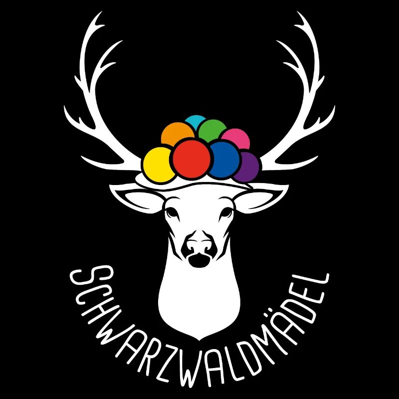 Hirsch Schwarzwaldmädel weiß