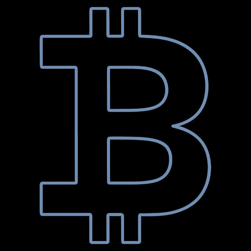 Bitcoin Logo Silhouette Monnaie Numérique